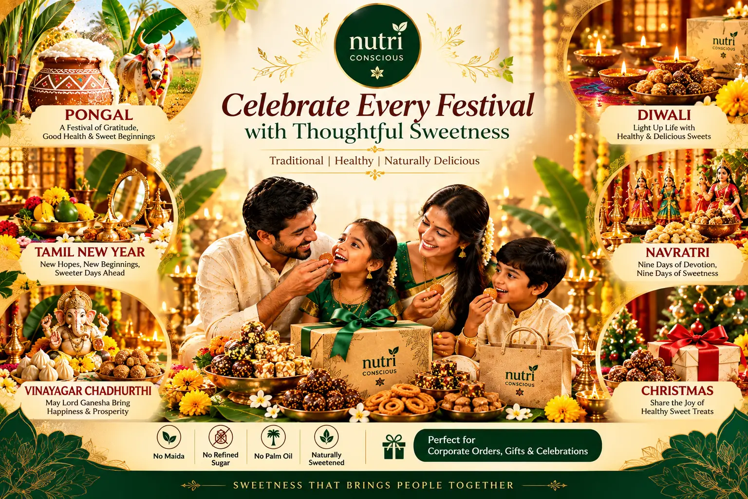Nutri Conscious sweet boxes for every festival and celebration