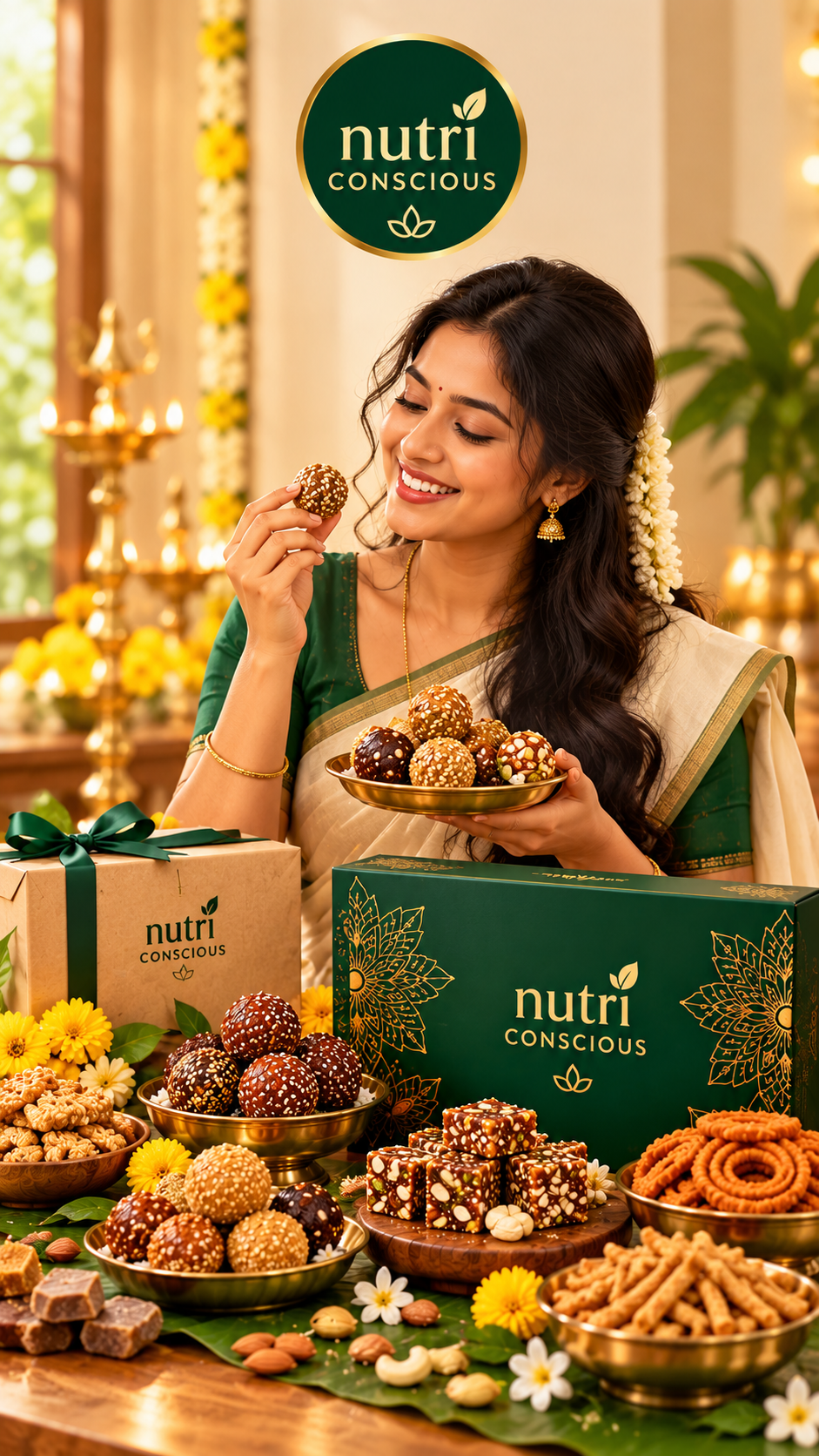 Nutri Conscious festive sweets and savory snacks