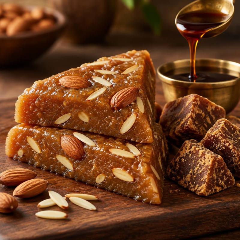 Karupatti Badam Halwa